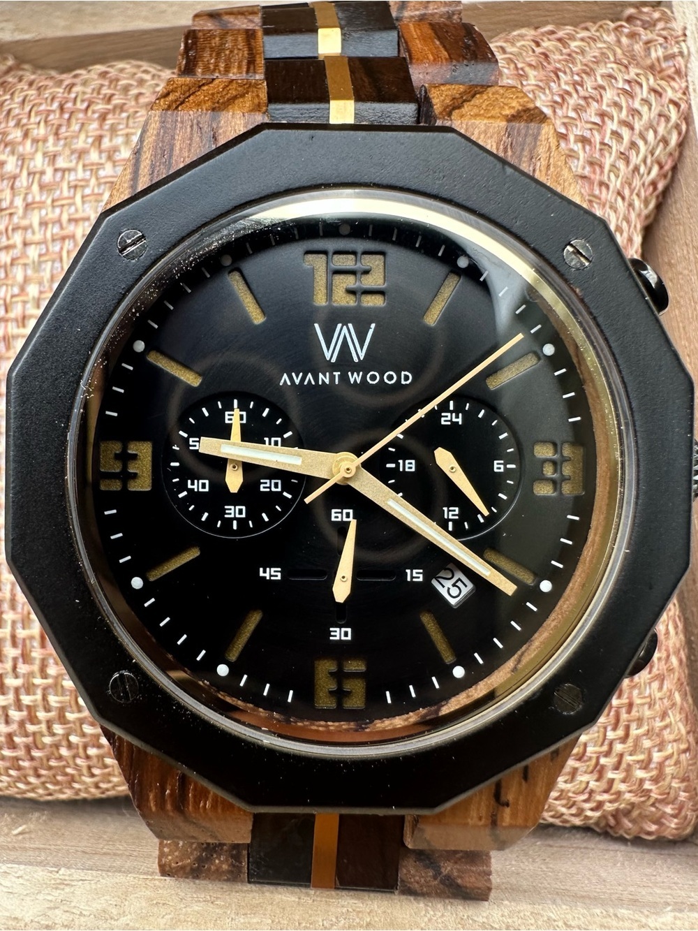 AVANTWOOD Explorer S Men's Chronograph Wood Watch.